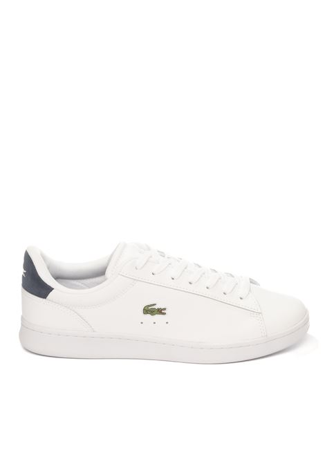 white/blue leather sneaker LACOSTE | CARNABY 224PELLE-WHT